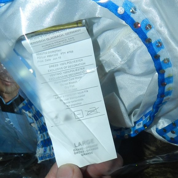 Wizard of Oz Dorothy Dress Costume Adult Halloween Party 🆕FAST😮‍💨⚡🚚 - Picture 7 of 13